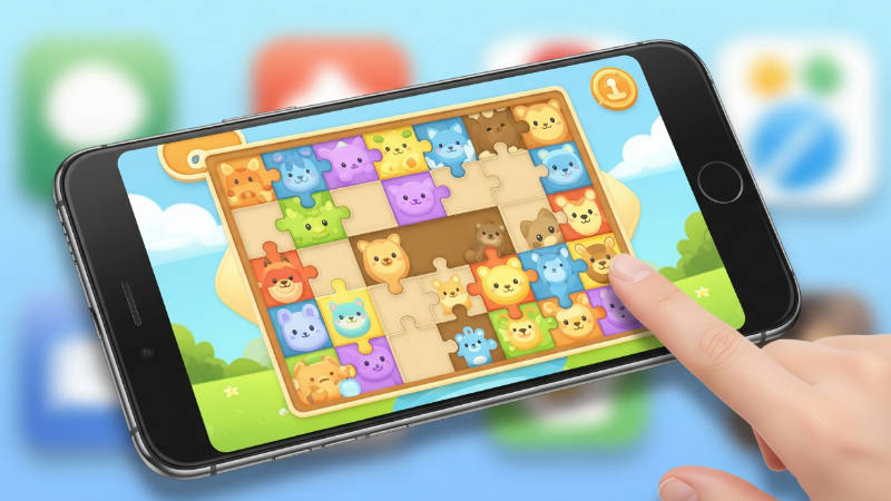 Sliding puzzle game main screen