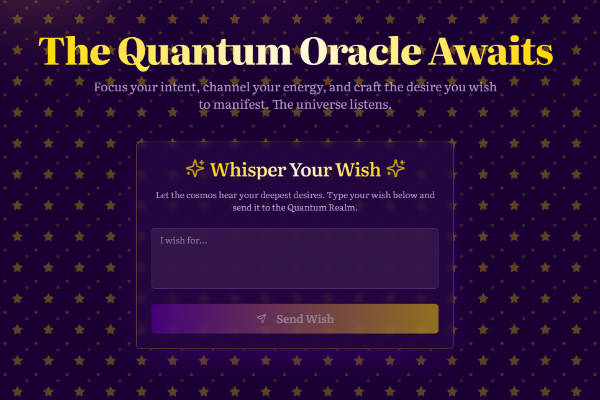 Wish Web App Mockup