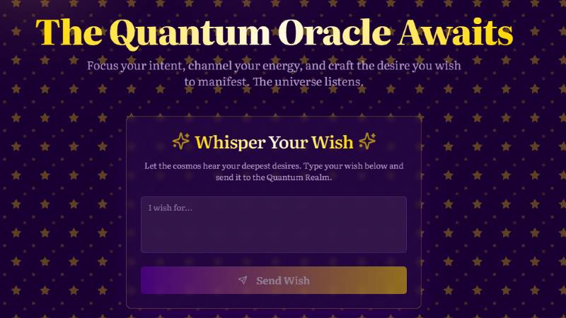 Wish app dashboard
